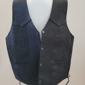 Men's leather vest